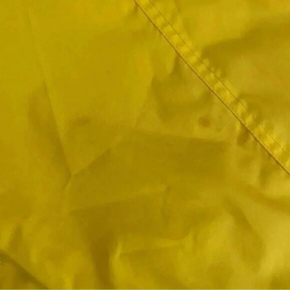 Lacoste Unisex Yellow Sportswear Outwear Wind Jacket Oversized Zipper SZ L - Picture 9 of 12